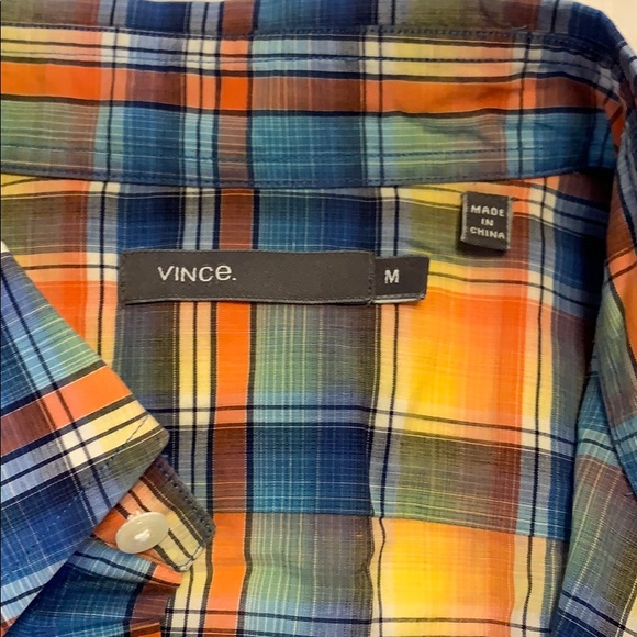 Vince Spring plaid button down - Picture 2 of 3